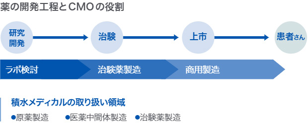 薬の開発工程とCMOの役割